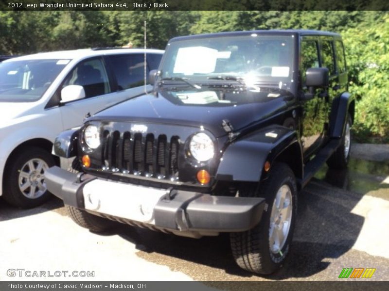 Black / Black 2012 Jeep Wrangler Unlimited Sahara 4x4