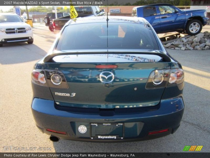 Phantom Blue Mica / Black 2007 Mazda MAZDA3 s Sport Sedan