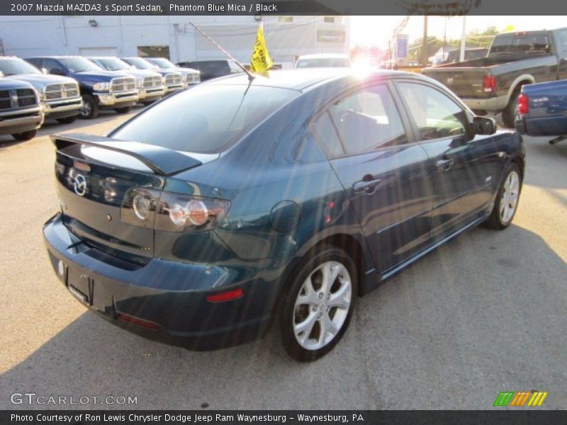 Phantom Blue Mica / Black 2007 Mazda MAZDA3 s Sport Sedan