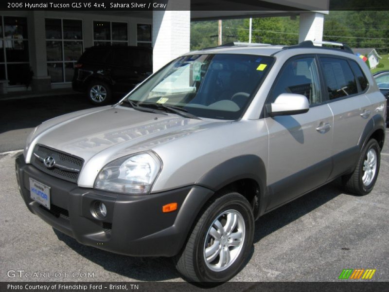 Sahara Silver / Gray 2006 Hyundai Tucson GLS V6 4x4