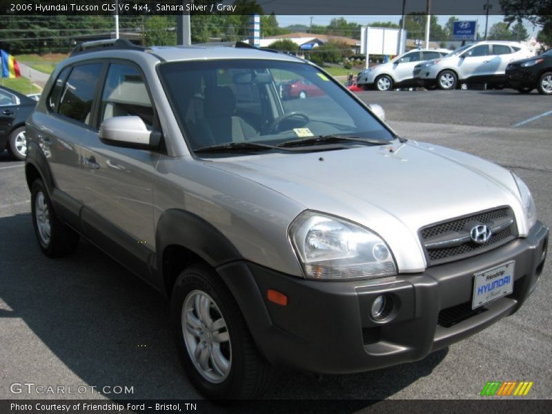 Sahara Silver / Gray 2006 Hyundai Tucson GLS V6 4x4