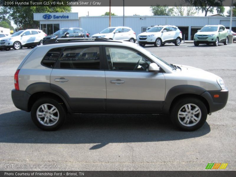 Sahara Silver / Gray 2006 Hyundai Tucson GLS V6 4x4