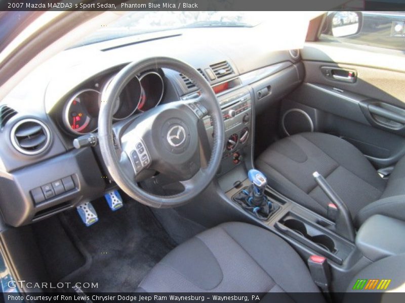 Phantom Blue Mica / Black 2007 Mazda MAZDA3 s Sport Sedan