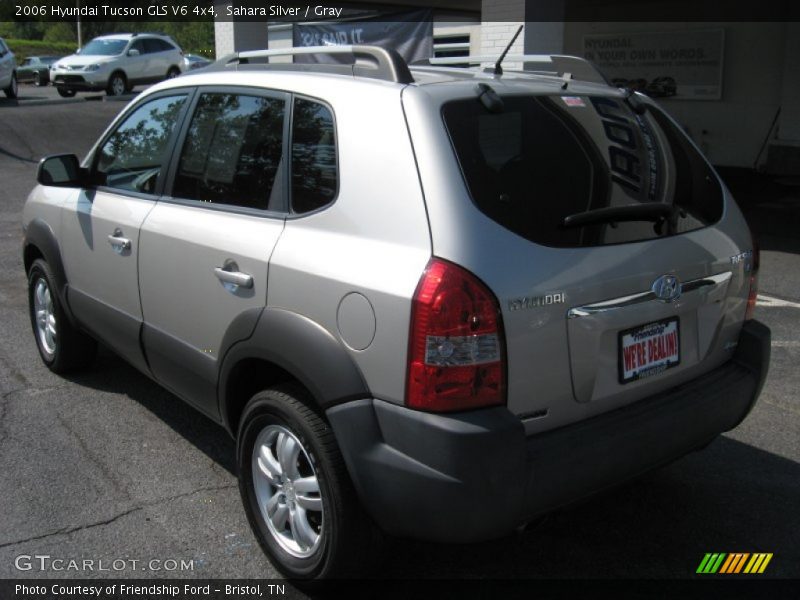 Sahara Silver / Gray 2006 Hyundai Tucson GLS V6 4x4