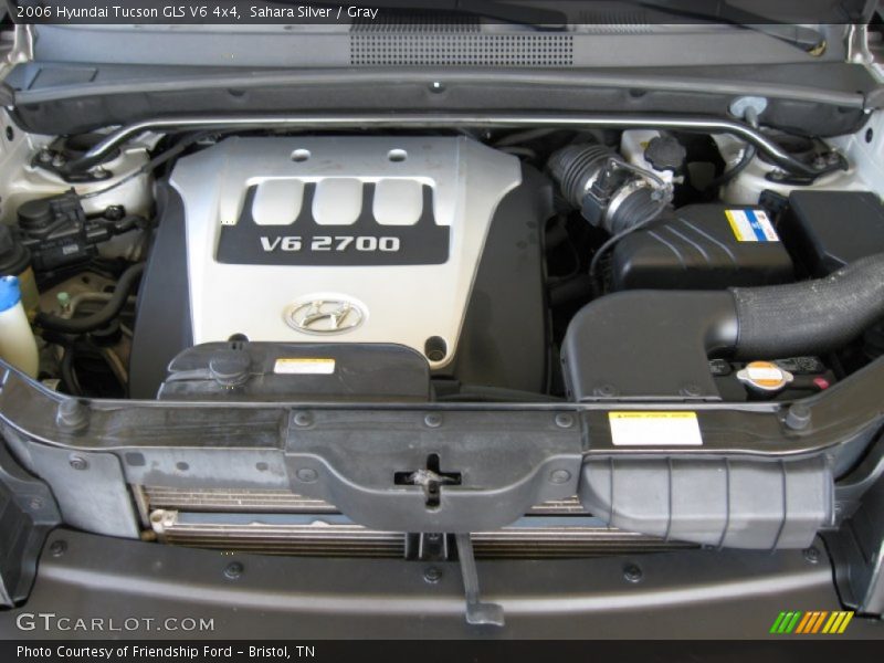 Sahara Silver / Gray 2006 Hyundai Tucson GLS V6 4x4
