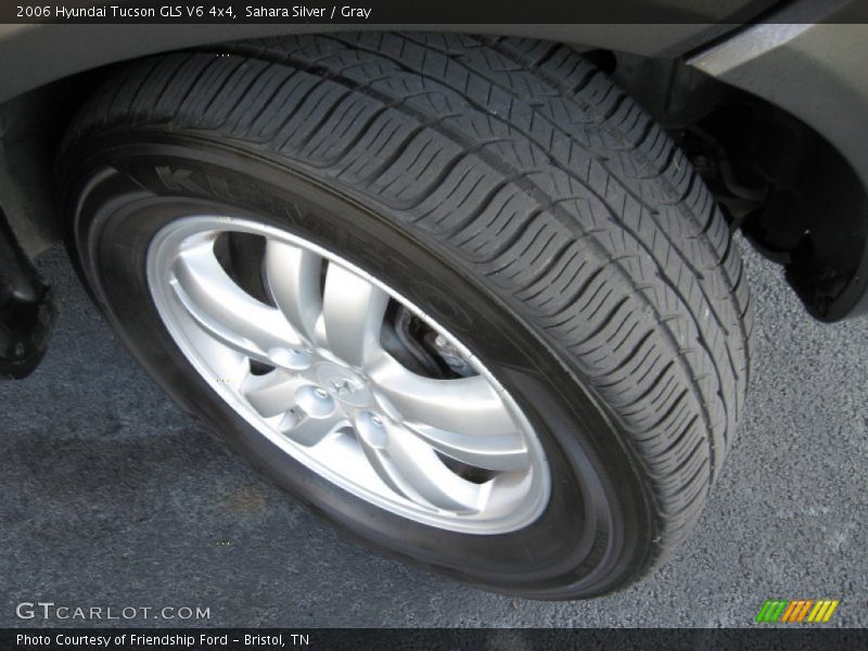 Sahara Silver / Gray 2006 Hyundai Tucson GLS V6 4x4
