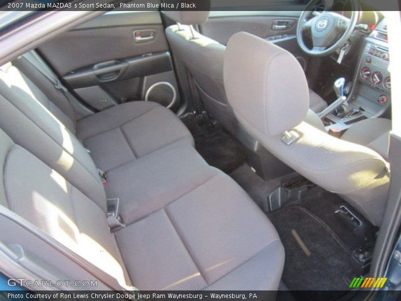 Phantom Blue Mica / Black 2007 Mazda MAZDA3 s Sport Sedan