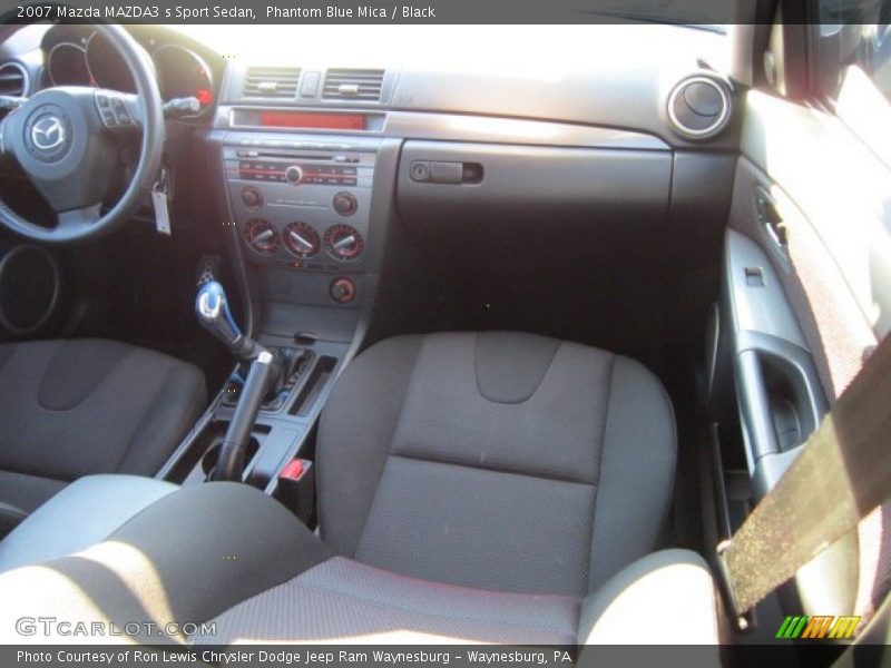 Phantom Blue Mica / Black 2007 Mazda MAZDA3 s Sport Sedan
