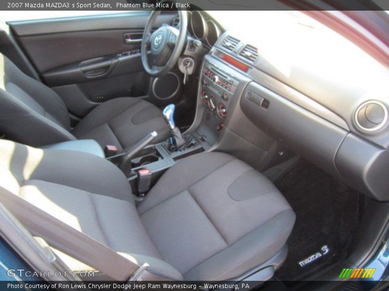 Phantom Blue Mica / Black 2007 Mazda MAZDA3 s Sport Sedan