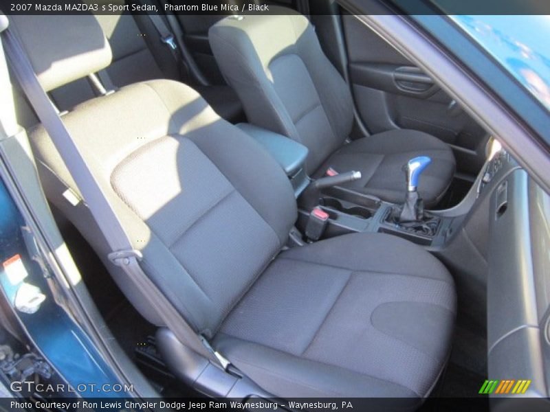 Phantom Blue Mica / Black 2007 Mazda MAZDA3 s Sport Sedan