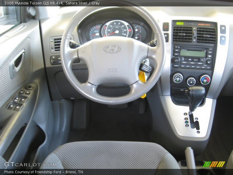 Sahara Silver / Gray 2006 Hyundai Tucson GLS V6 4x4