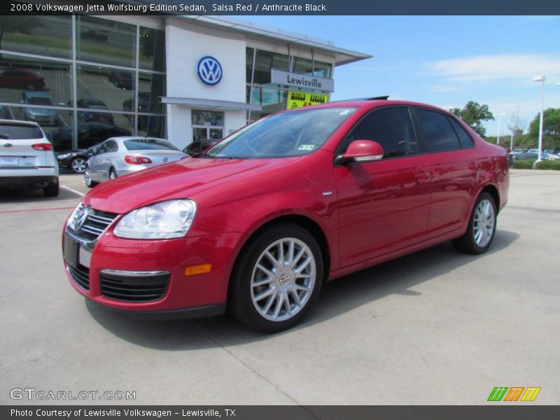 Salsa Red / Anthracite Black 2008 Volkswagen Jetta Wolfsburg Edition Sedan