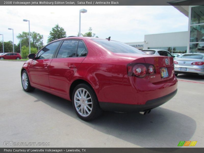 Salsa Red / Anthracite Black 2008 Volkswagen Jetta Wolfsburg Edition Sedan