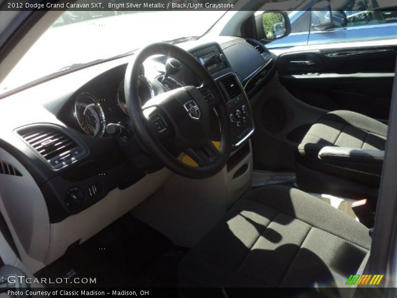 Bright Silver Metallic / Black/Light Graystone 2012 Dodge Grand Caravan SXT