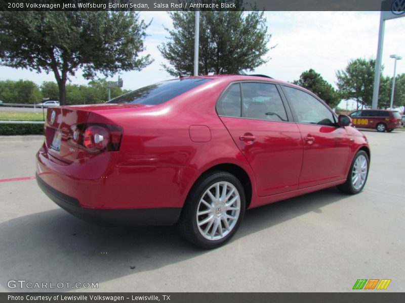 Salsa Red / Anthracite Black 2008 Volkswagen Jetta Wolfsburg Edition Sedan