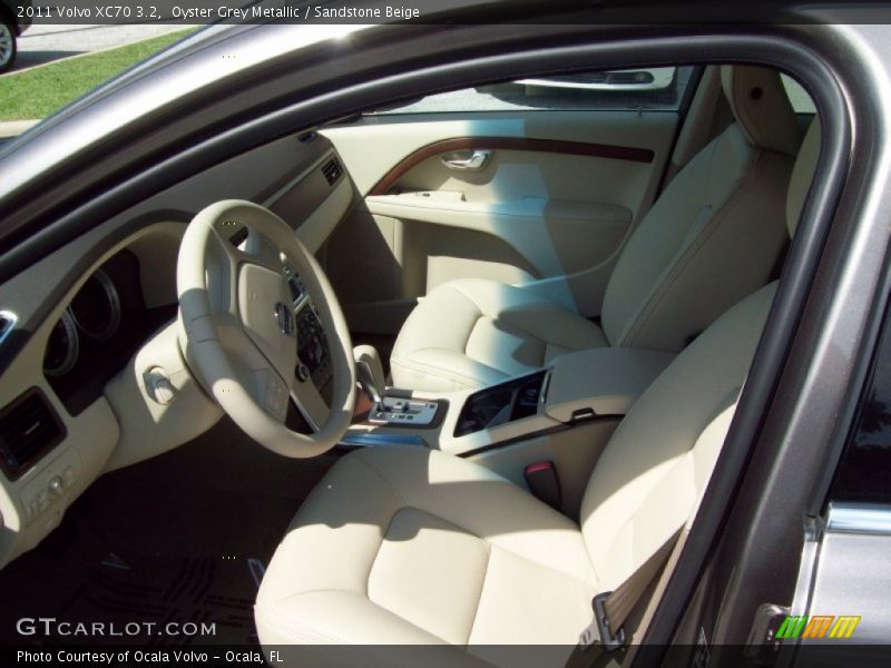Oyster Grey Metallic / Sandstone Beige 2011 Volvo XC70 3.2