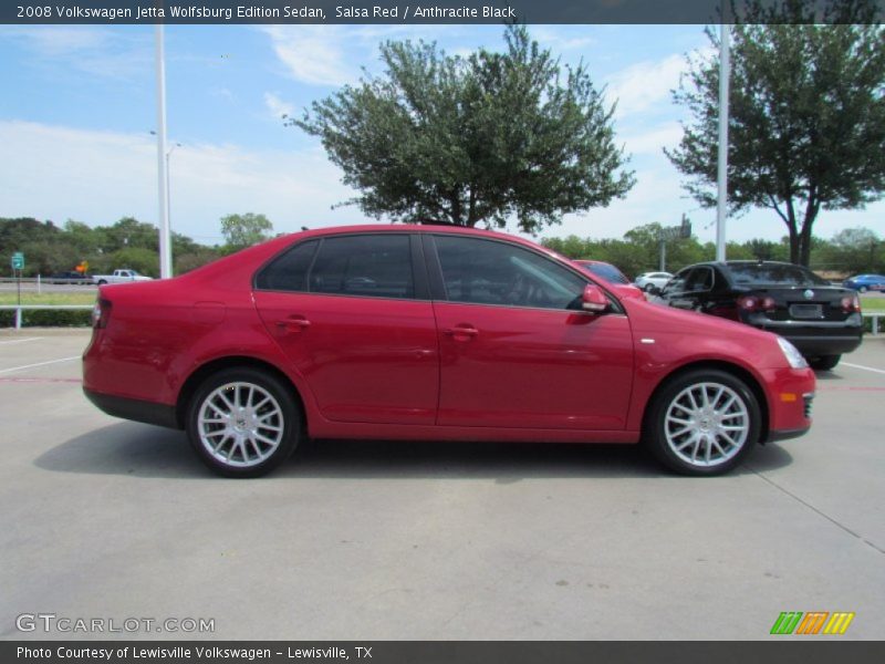 Salsa Red / Anthracite Black 2008 Volkswagen Jetta Wolfsburg Edition Sedan