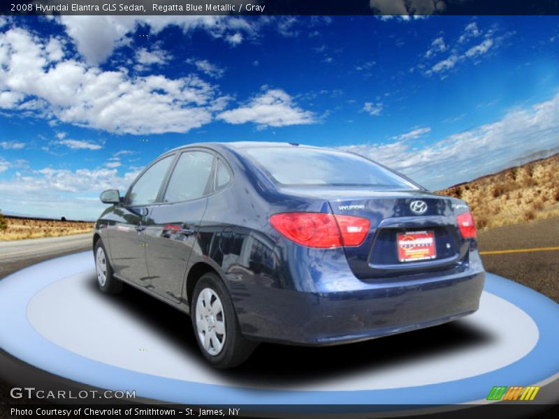 Regatta Blue Metallic / Gray 2008 Hyundai Elantra GLS Sedan