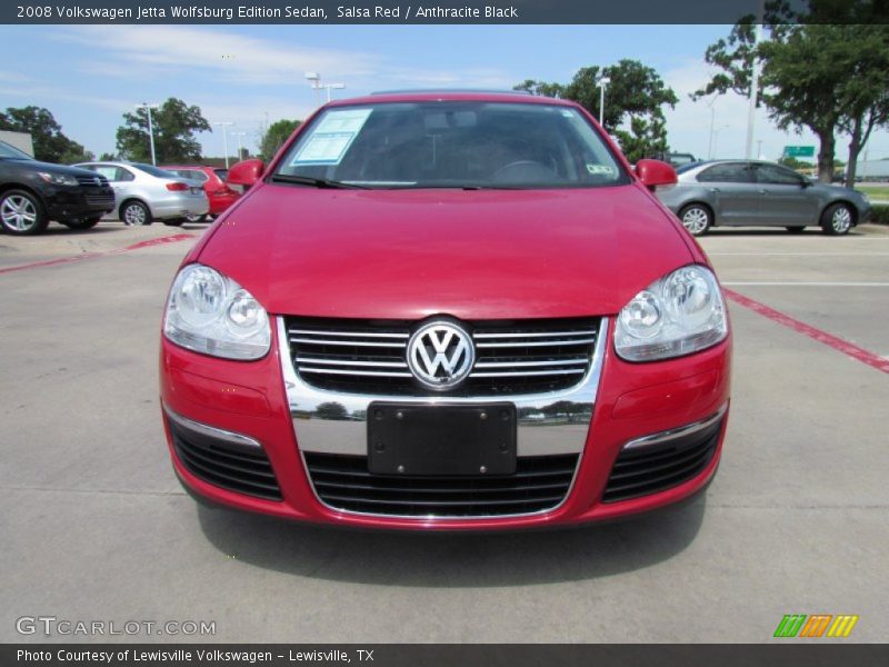 Salsa Red / Anthracite Black 2008 Volkswagen Jetta Wolfsburg Edition Sedan
