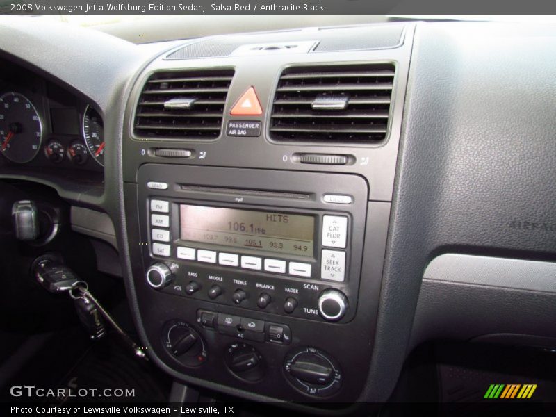 Salsa Red / Anthracite Black 2008 Volkswagen Jetta Wolfsburg Edition Sedan