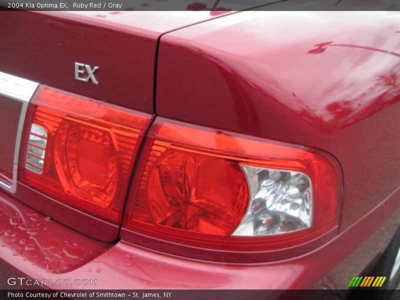 Ruby Red / Gray 2004 Kia Optima EX