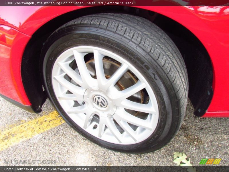 Salsa Red / Anthracite Black 2008 Volkswagen Jetta Wolfsburg Edition Sedan