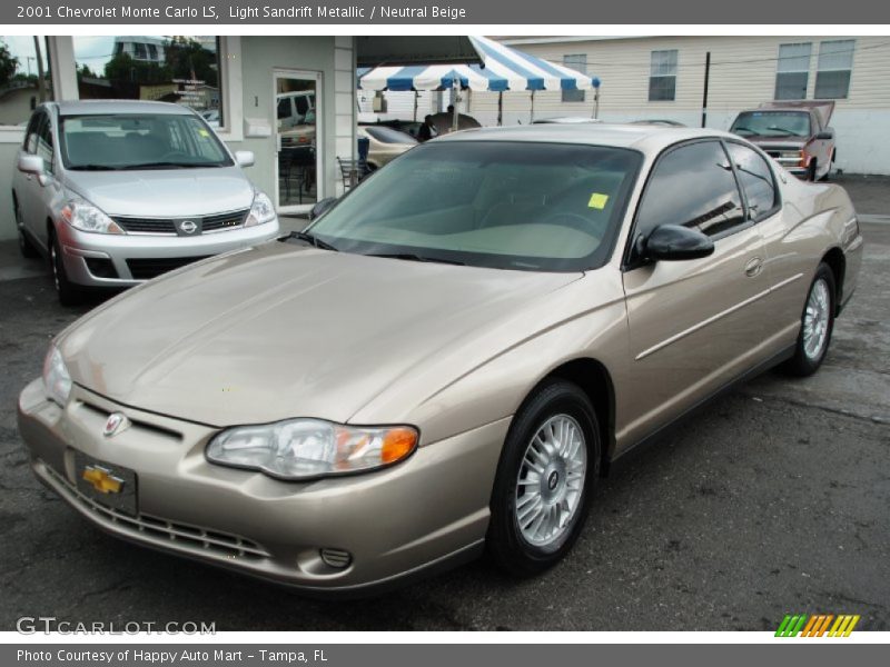 Light Sandrift Metallic / Neutral Beige 2001 Chevrolet Monte Carlo LS