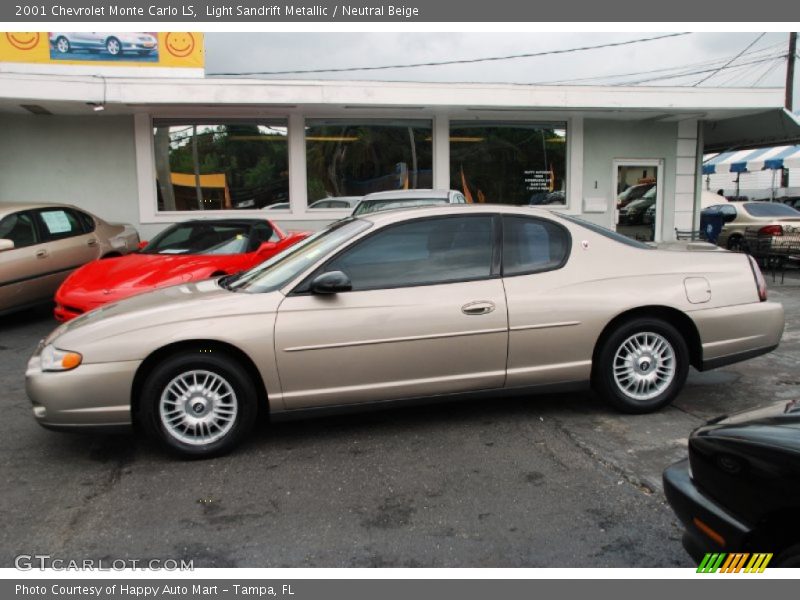 Light Sandrift Metallic / Neutral Beige 2001 Chevrolet Monte Carlo LS