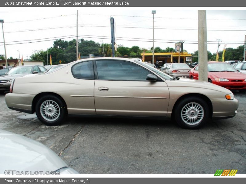 Light Sandrift Metallic / Neutral Beige 2001 Chevrolet Monte Carlo LS