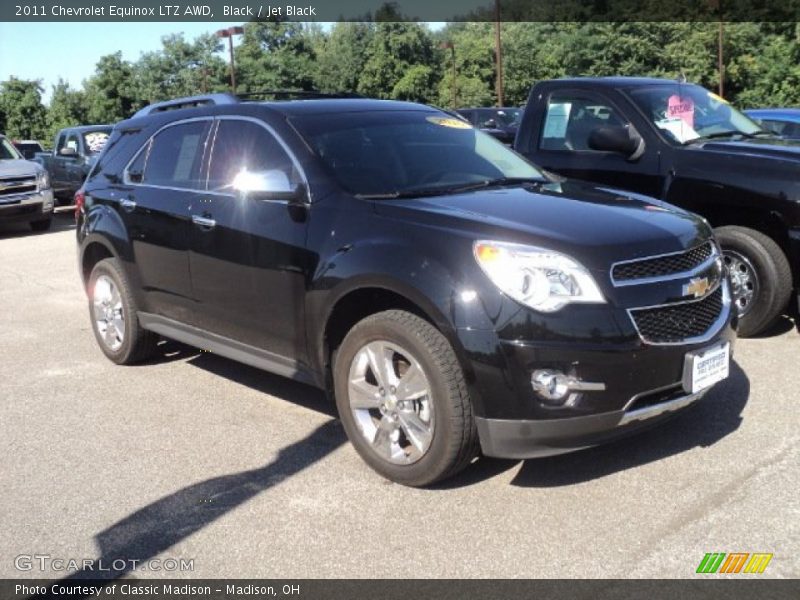 Black / Jet Black 2011 Chevrolet Equinox LTZ AWD