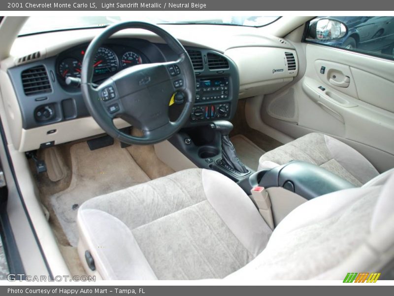 Neutral Beige Interior - 2001 Monte Carlo LS 