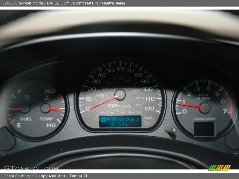 Light Sandrift Metallic / Neutral Beige 2001 Chevrolet Monte Carlo LS