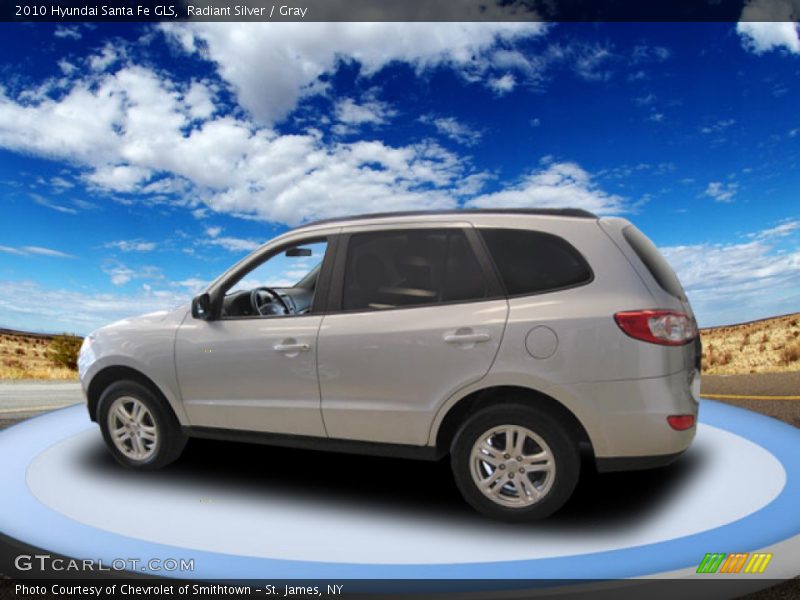 Radiant Silver / Gray 2010 Hyundai Santa Fe GLS