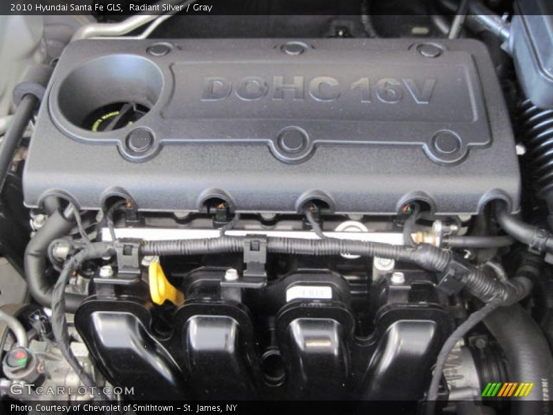 Radiant Silver / Gray 2010 Hyundai Santa Fe GLS