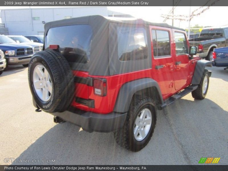 Flame Red / Dark Slate Gray/Medium Slate Gray 2009 Jeep Wrangler Unlimited X 4x4