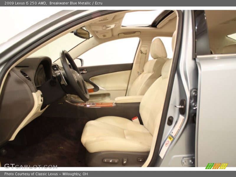 Breakwater Blue Metallic / Ecru 2009 Lexus IS 250 AWD