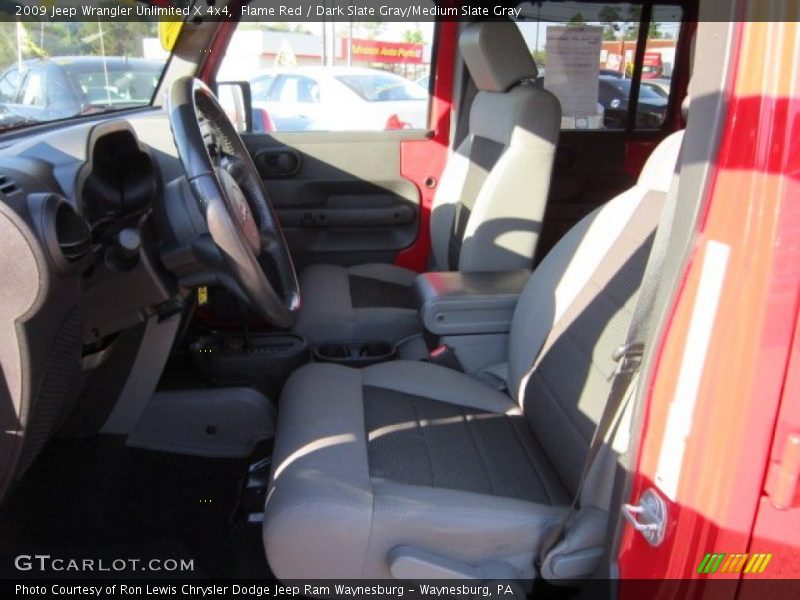 Flame Red / Dark Slate Gray/Medium Slate Gray 2009 Jeep Wrangler Unlimited X 4x4