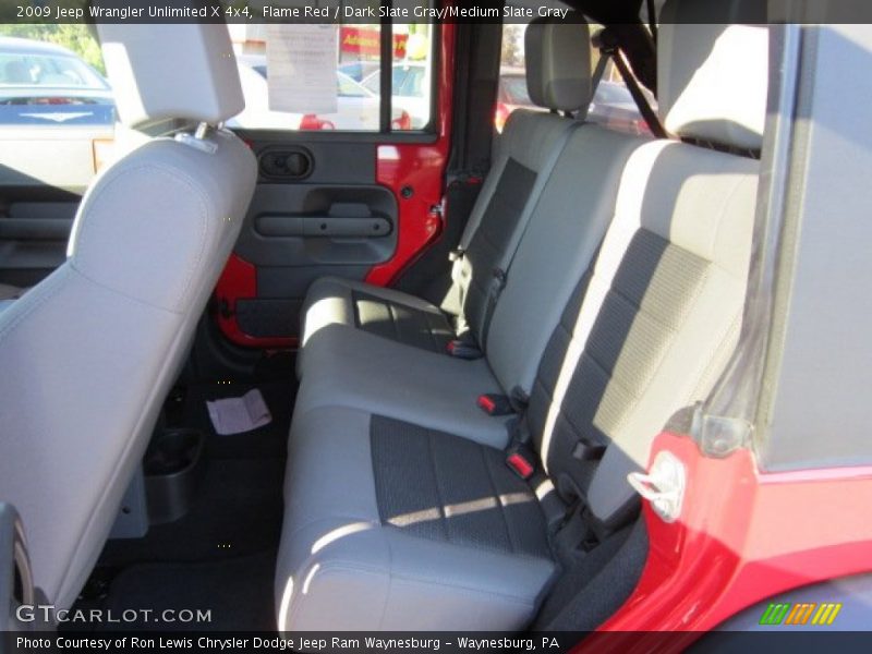 Flame Red / Dark Slate Gray/Medium Slate Gray 2009 Jeep Wrangler Unlimited X 4x4