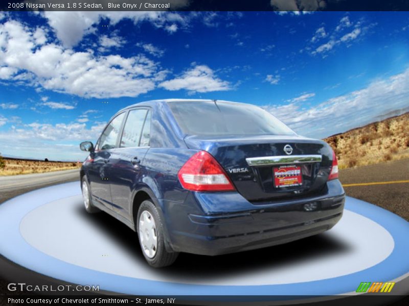 Blue Onyx / Charcoal 2008 Nissan Versa 1.8 S Sedan