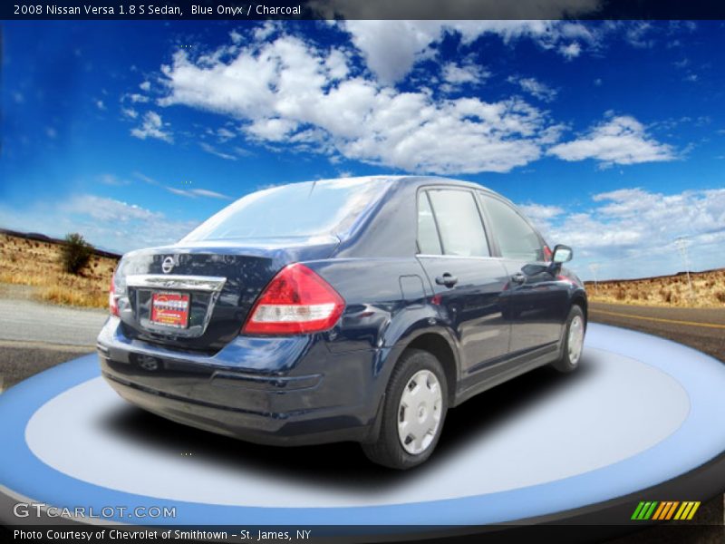 Blue Onyx / Charcoal 2008 Nissan Versa 1.8 S Sedan