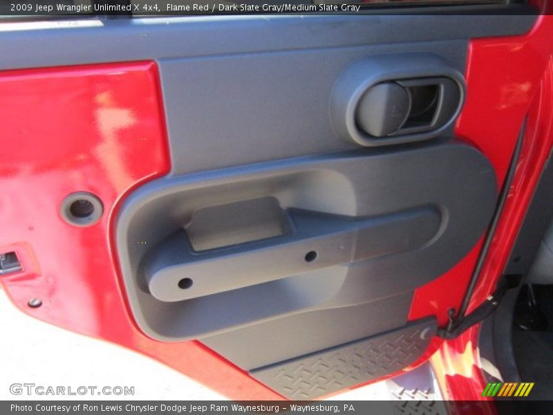 Flame Red / Dark Slate Gray/Medium Slate Gray 2009 Jeep Wrangler Unlimited X 4x4