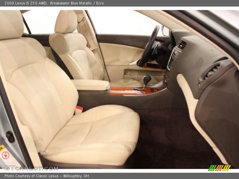 Breakwater Blue Metallic / Ecru 2009 Lexus IS 250 AWD