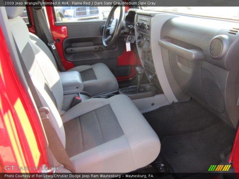 Flame Red / Dark Slate Gray/Medium Slate Gray 2009 Jeep Wrangler Unlimited X 4x4