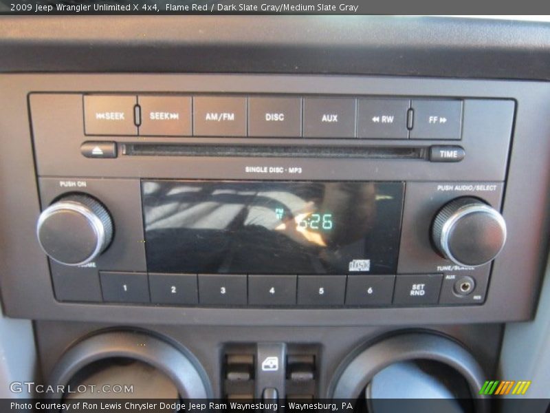 Flame Red / Dark Slate Gray/Medium Slate Gray 2009 Jeep Wrangler Unlimited X 4x4