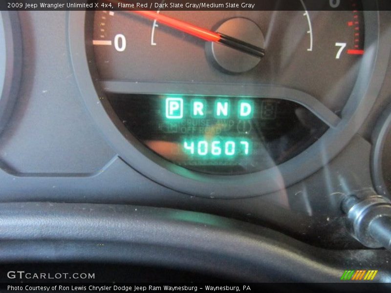 Flame Red / Dark Slate Gray/Medium Slate Gray 2009 Jeep Wrangler Unlimited X 4x4