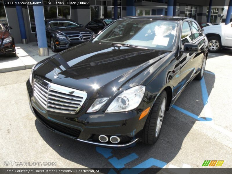 Black / Black 2011 Mercedes-Benz E 350 Sedan
