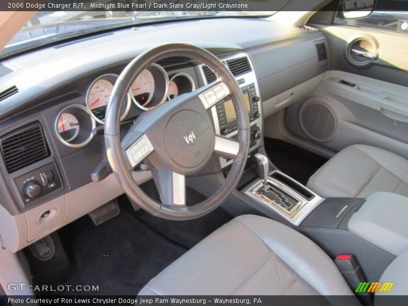 Midnight Blue Pearl / Dark Slate Gray/Light Graystone 2006 Dodge Charger R/T