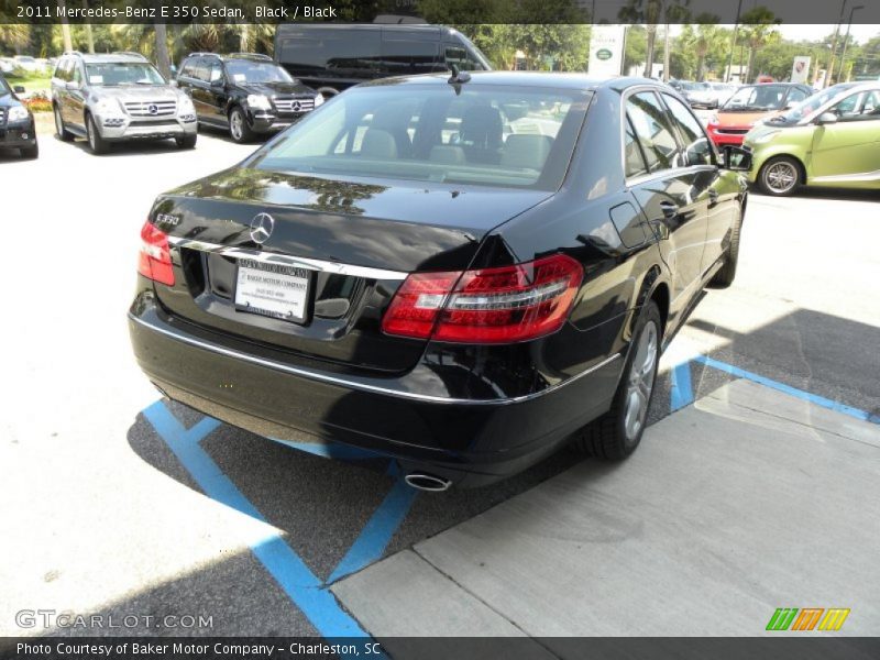 Black / Black 2011 Mercedes-Benz E 350 Sedan