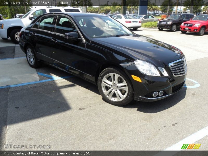 Black / Black 2011 Mercedes-Benz E 350 Sedan