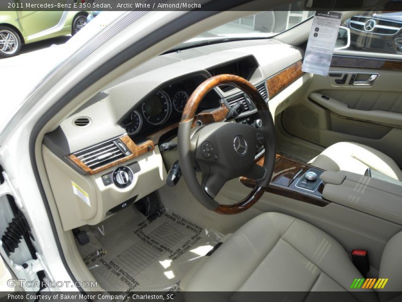 Arctic White / Almond/Mocha 2011 Mercedes-Benz E 350 Sedan